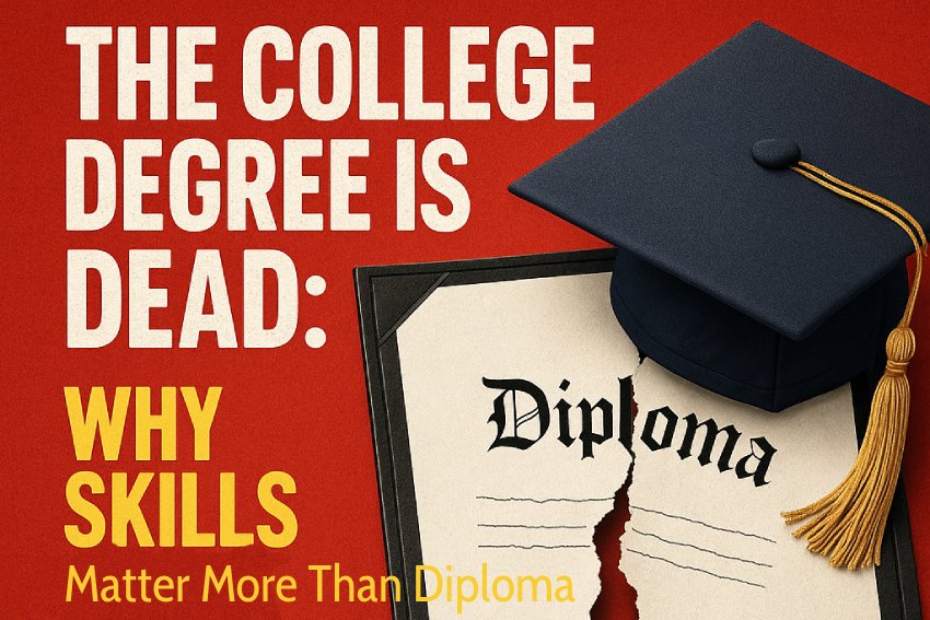 The College Degree is Dead in 2025 – Why Skills Matter More Than Ever